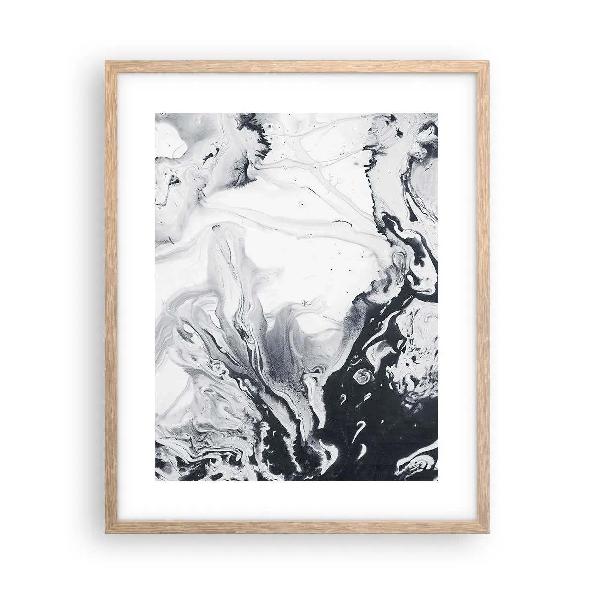 Affiche dans un chêne clair - Poster - Au centre de la Terre - 40x50 cm