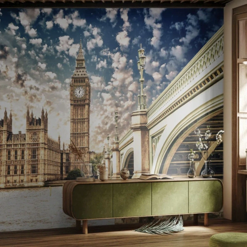 Papier Peint Autocollant Deluxe Sticker - Nuages