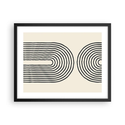 Affiche dans un cadre noir - Poster - Dans un instant... - 50x40 cm