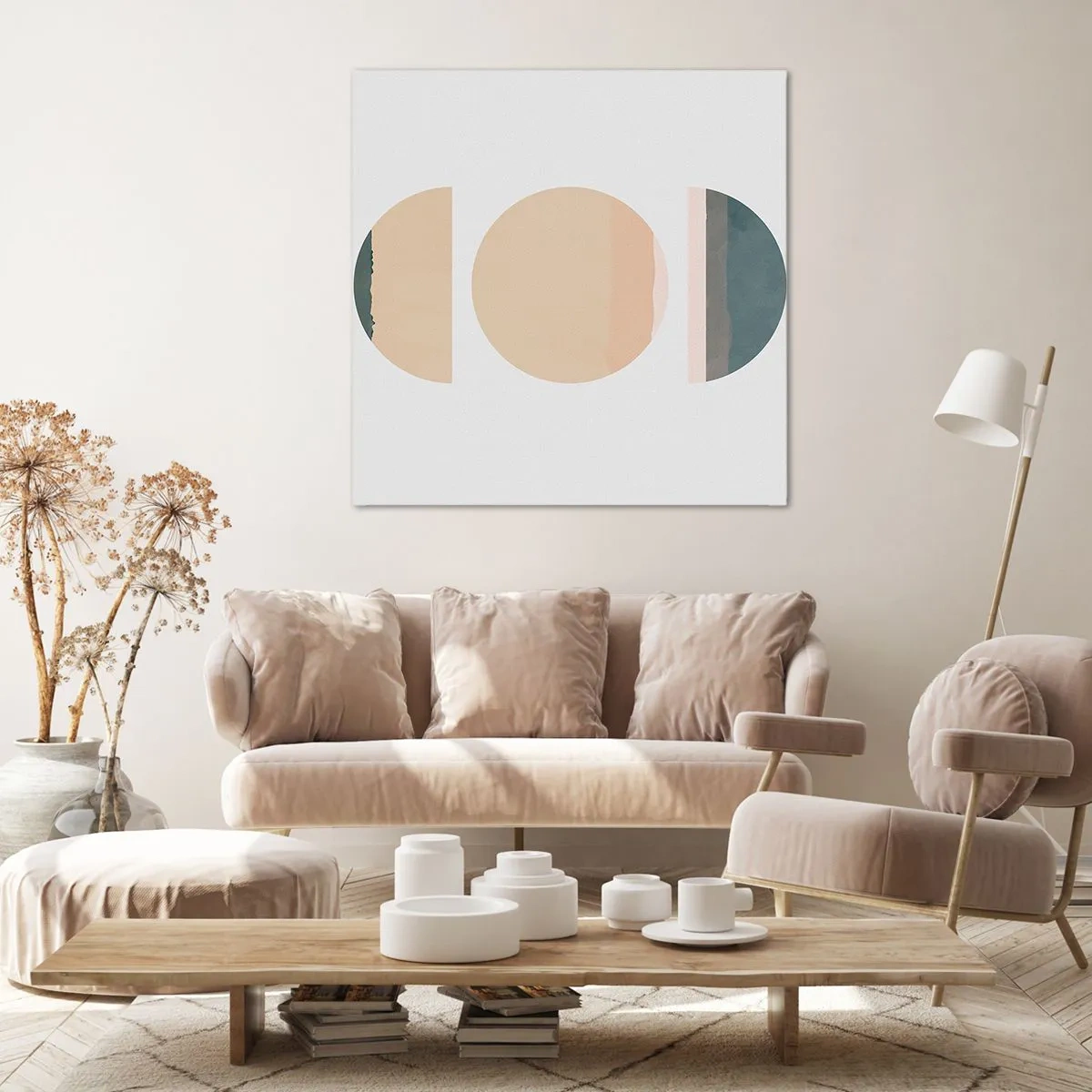 Impression sur toile - Image sur toile - Cercles après cercles - 70x70 cm