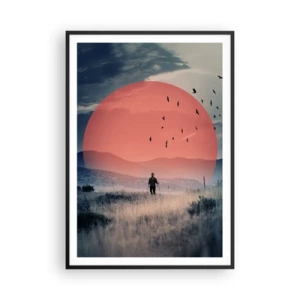 Affiche dans un cadre noir - Poster - Dans ses éléments - 70x100 cm