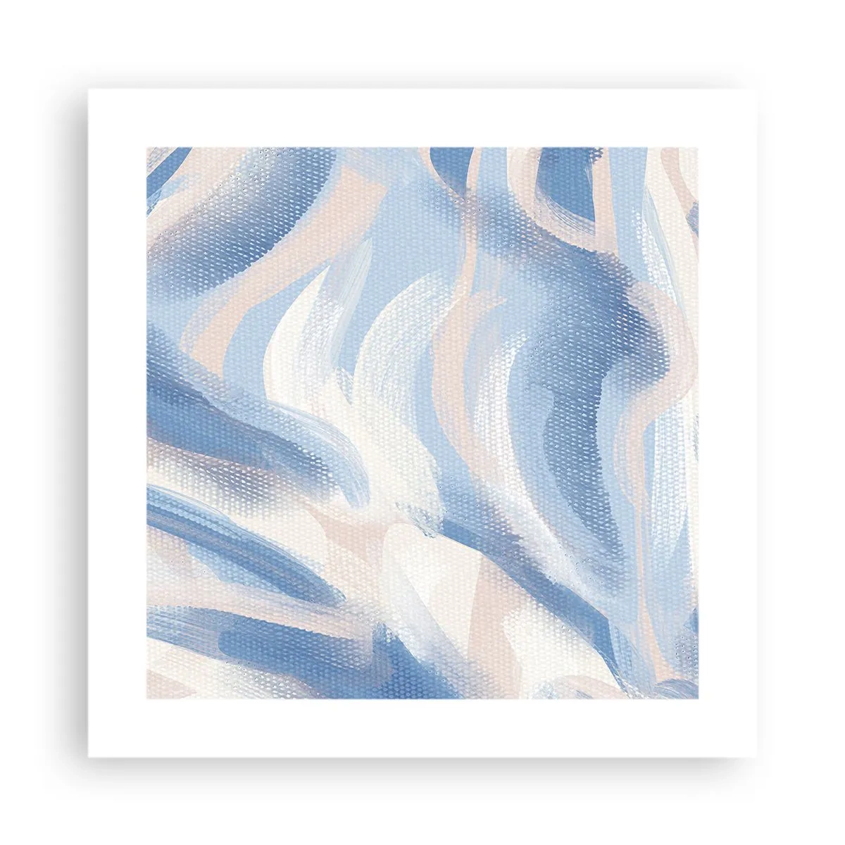 Affiche - Poster - Vagues bleues - 40x40 cm