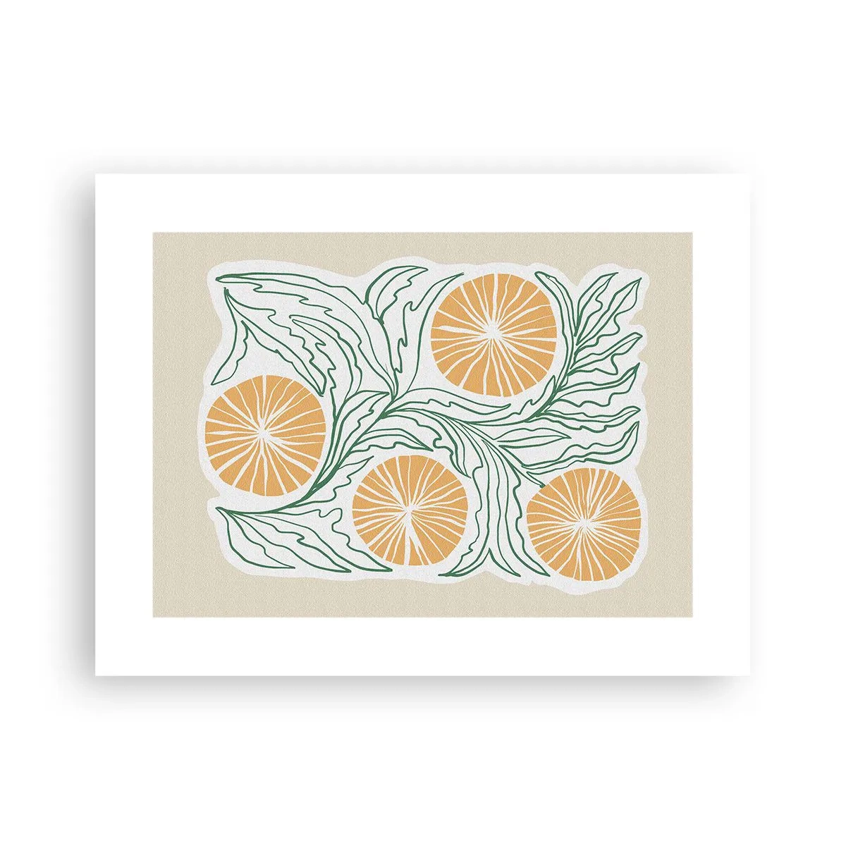 Affiche - Poster - Ethnique avec une pointe d'abstraction - 40x30 cm