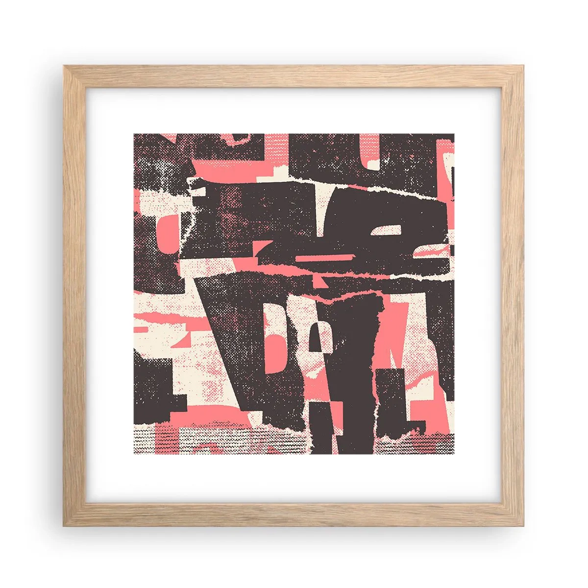 Affiche dans un chêne clair - Poster - Tout ce tapage - 30x30 cm