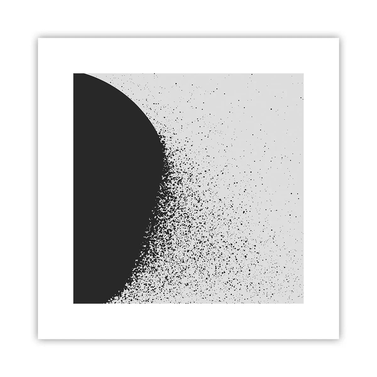 Affiche - Poster - Mouvement des molécules - 30x30 cm