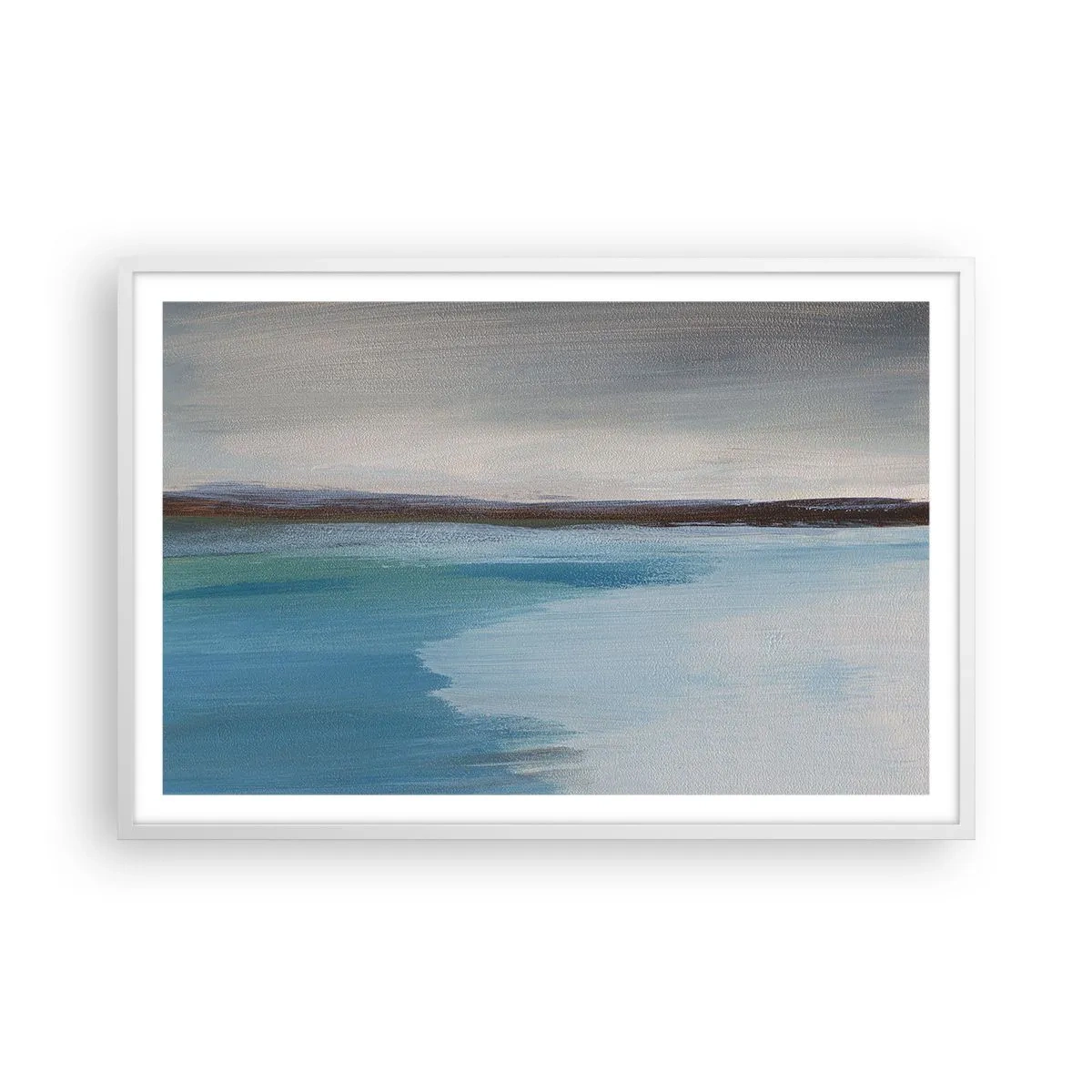 Affiche dans un cadre blanc - Poster - Paysage horizontal - 91x61 cm