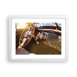 Affiche dans un cadre blanc - Poster - Souffle de luxe venu du passé - 40x30 cm