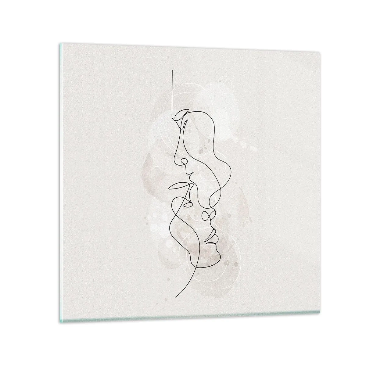 Impression sur verre - Image sur verre - Emmêlé dans une étreinte - 60x60 cm