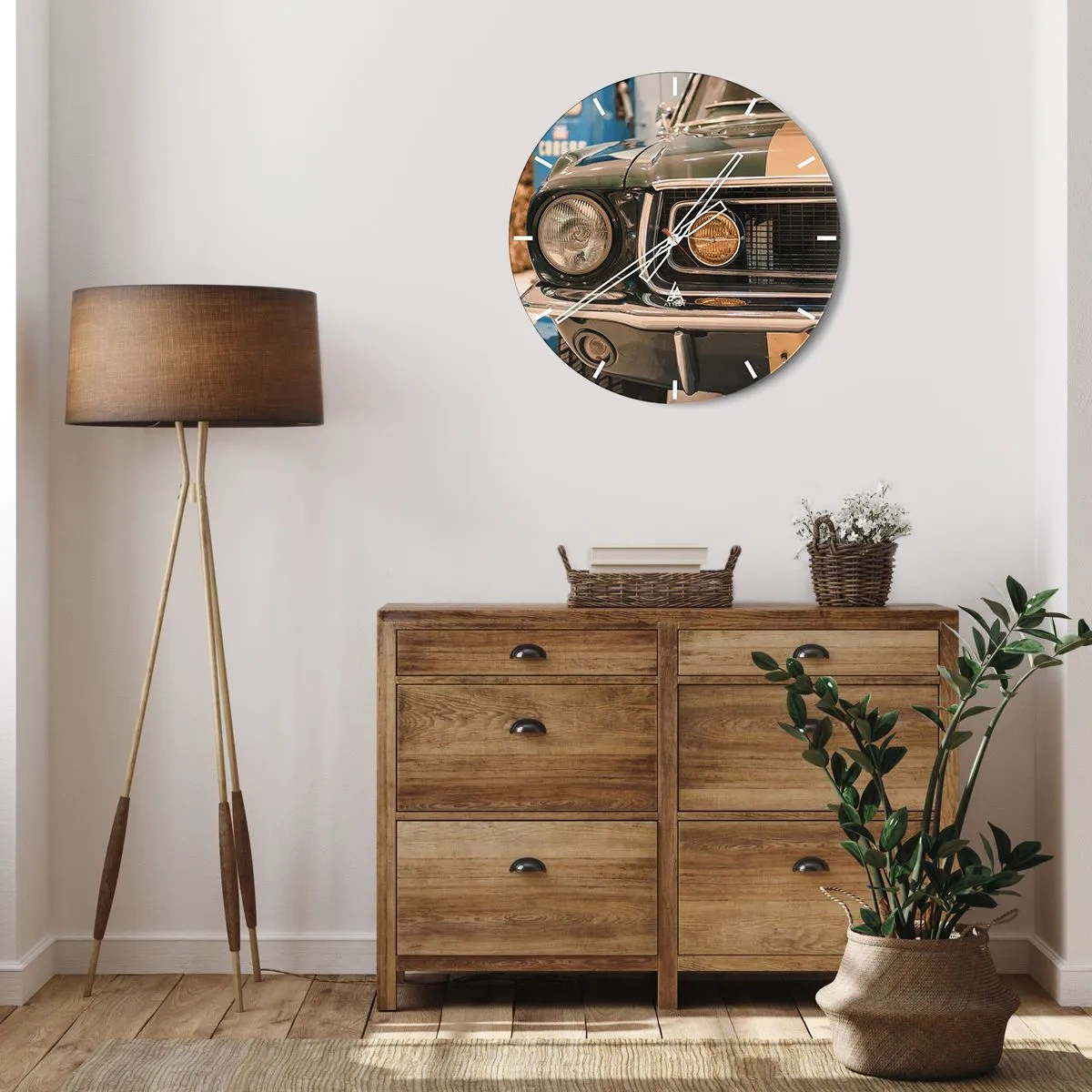 Horloge murale - Pendule murale - Rencontre avec une légende - 30x30 cm