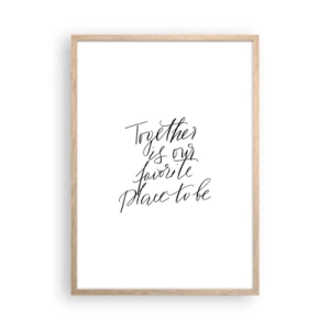 Affiche dans un chêne clair - Poster - Vous aussi vous le sentez? - 50x70 cm