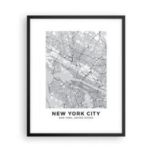 Affiche dans un cadre noir - Poster - Anatomie de la métropole - 40x50 cm