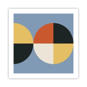 Affiche - Poster - Regarde et compte - 50x50 cm