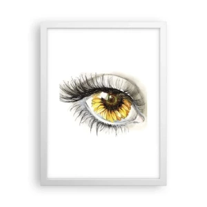 Affiche dans un cadre blanc - Poster - Un look aussi chaud que l'été - 30x40 cm