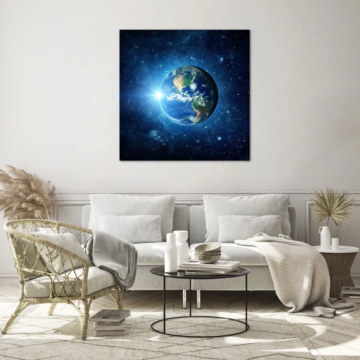 Impression sur verre - Image sur verre - Nous sommes au paradis - 30x30 cm