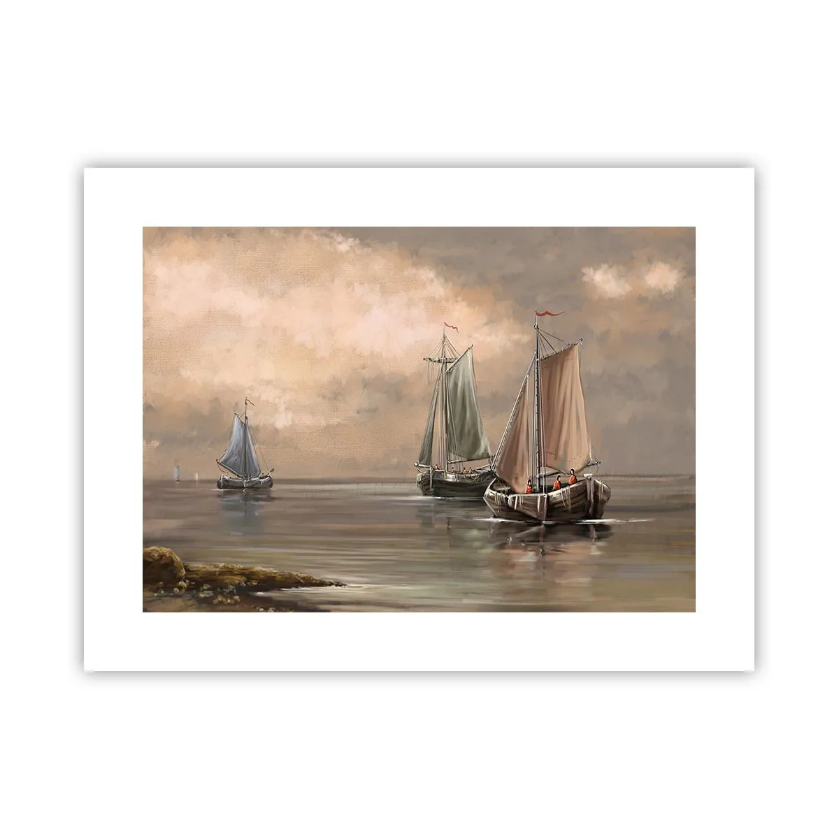 Affiche - Poster - Le retour des marins - 40x30 cm