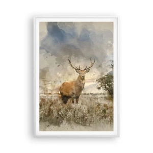 Affiche dans un cadre blanc - Poster - Dignité - force - majesté - 70x100 cm