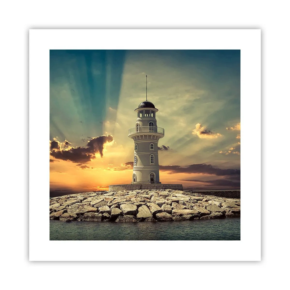 Affiche - Poster - Lumière - Bonté - Beauté - 40x40 cm