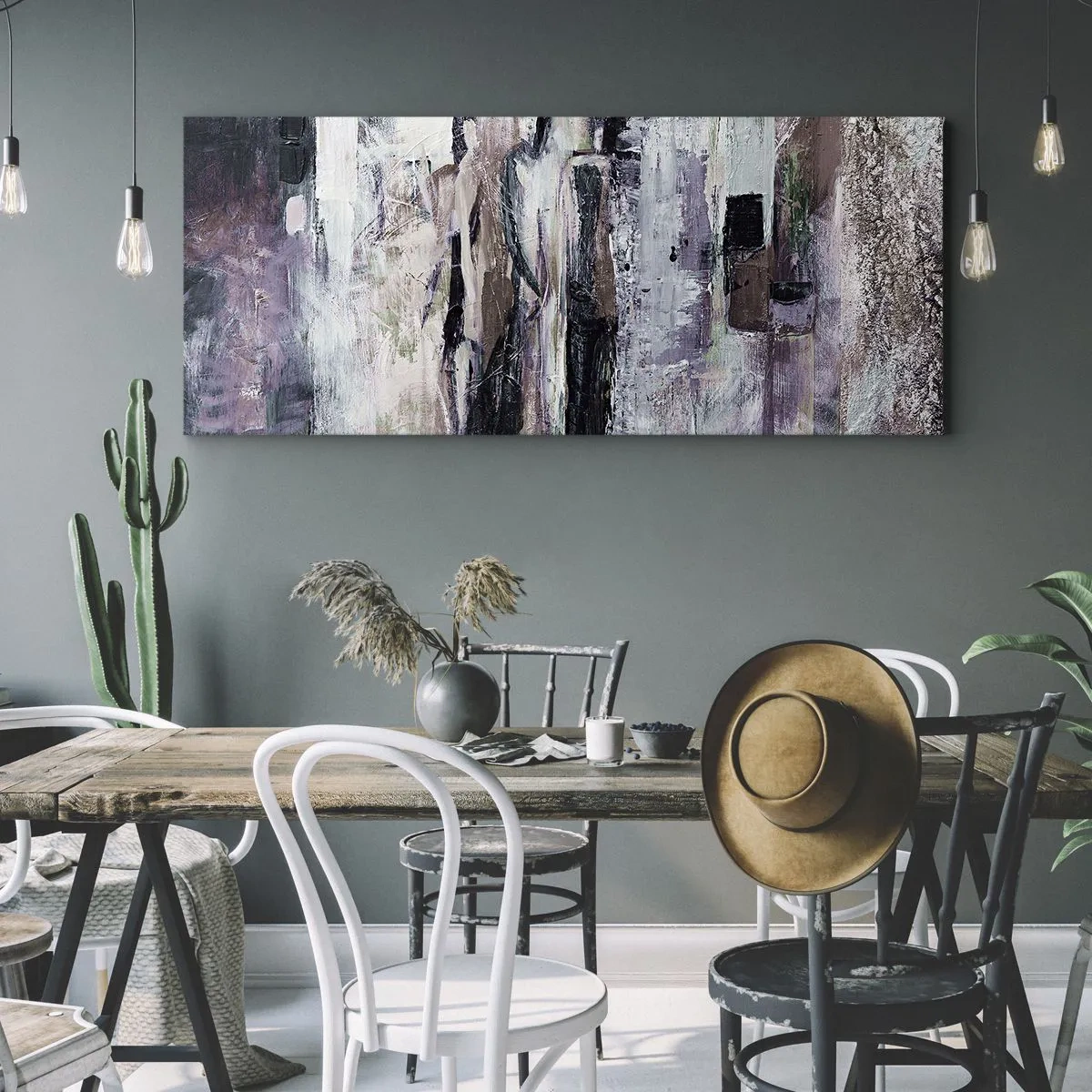 Impression sur toile - Image sur toile - Les trois mystérieux - 100x40 cm