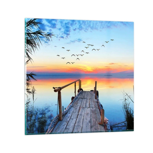 Impression sur verre - Image sur verre - Il est temps de rentrer... - 40x40 cm