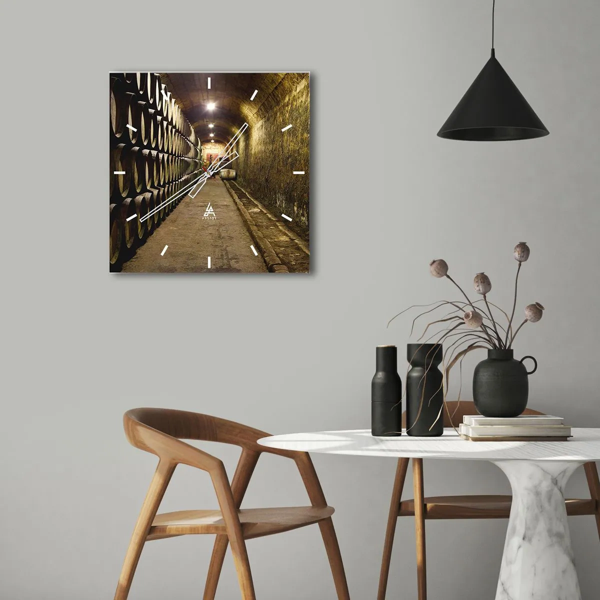 Horloge murale - Pendule murale - Qu'il est bon de s'allonger - 30x30 cm