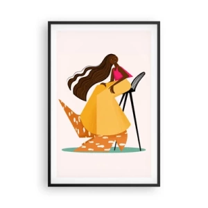 Affiche dans un cadre noir - Poster - La mode est aussi amusante - 61x91 cm