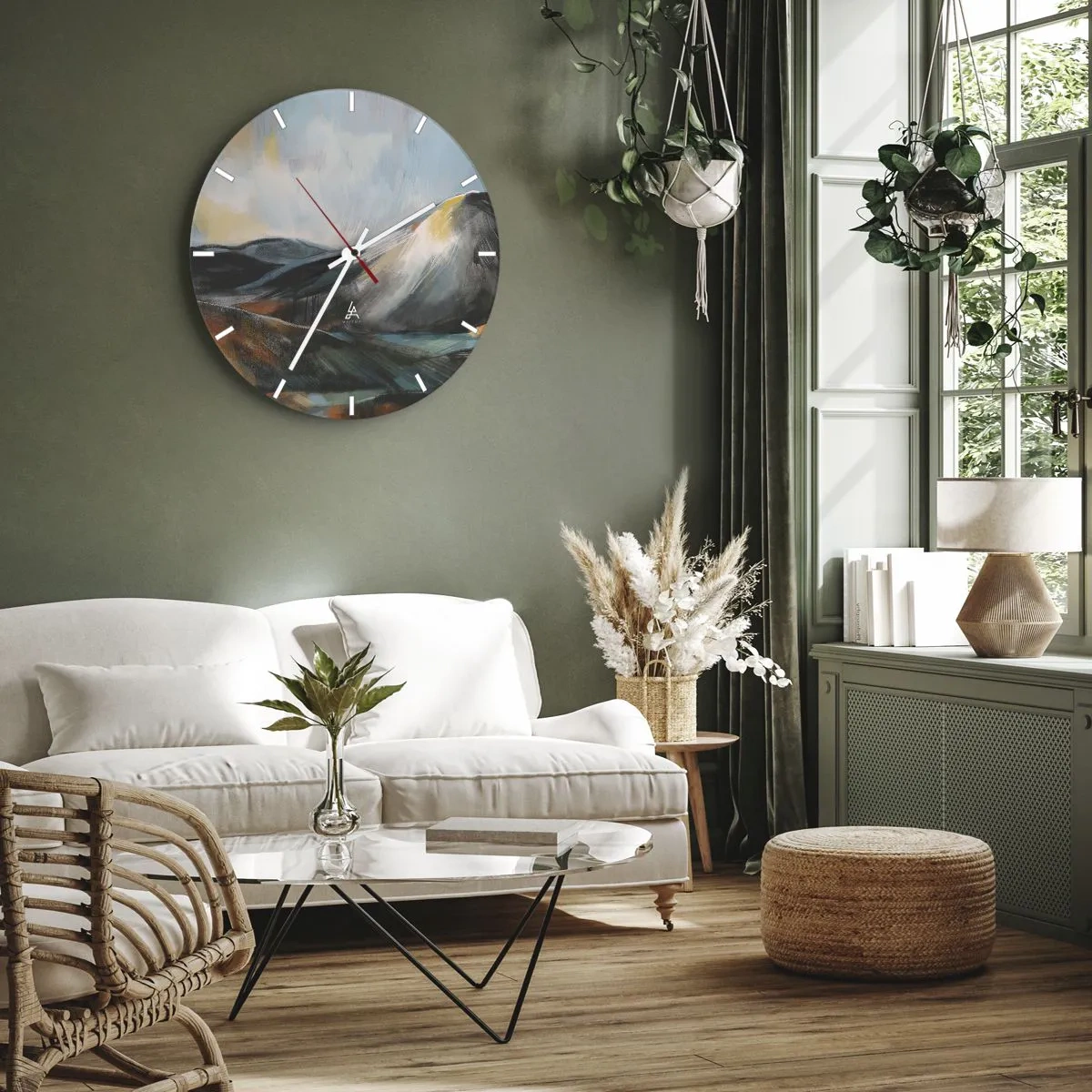 Horloge murale - Pendule murale - Brut et beau - 40x40 cm