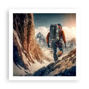 Affiche - Poster - Guerrier solitaire - 60x60 cm