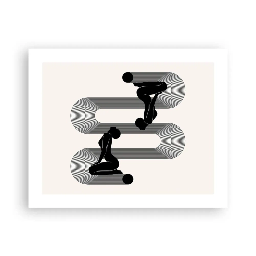 Affiche - Poster - Symétrie sensuelle - 50x40 cm