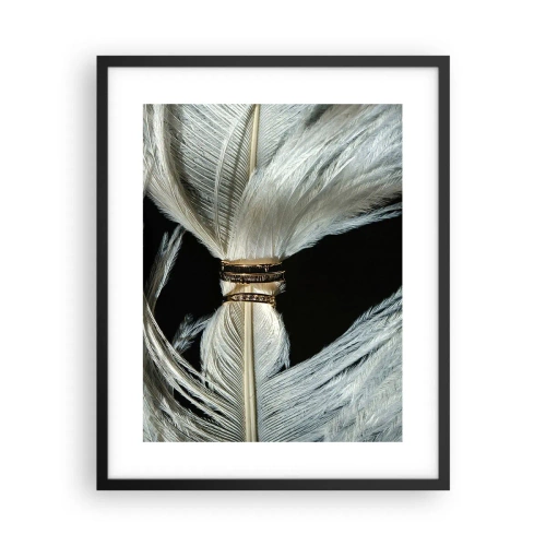 Affiche dans un cadre noir - Poster - ... et je ne te laisserai pas ... - 40x50 cm