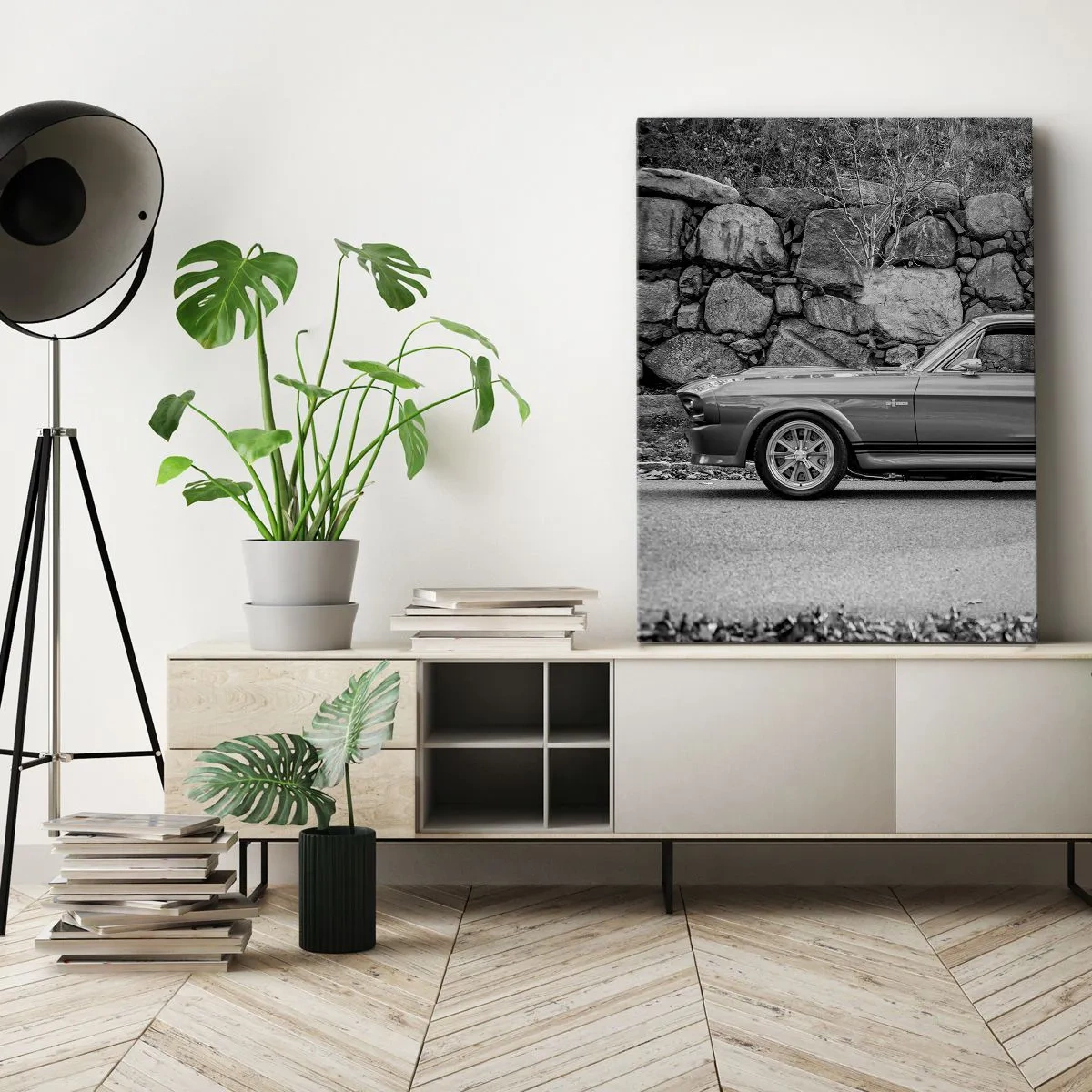 Impression sur toile - Image sur toile - Légende des années 60 - 55x100 cm