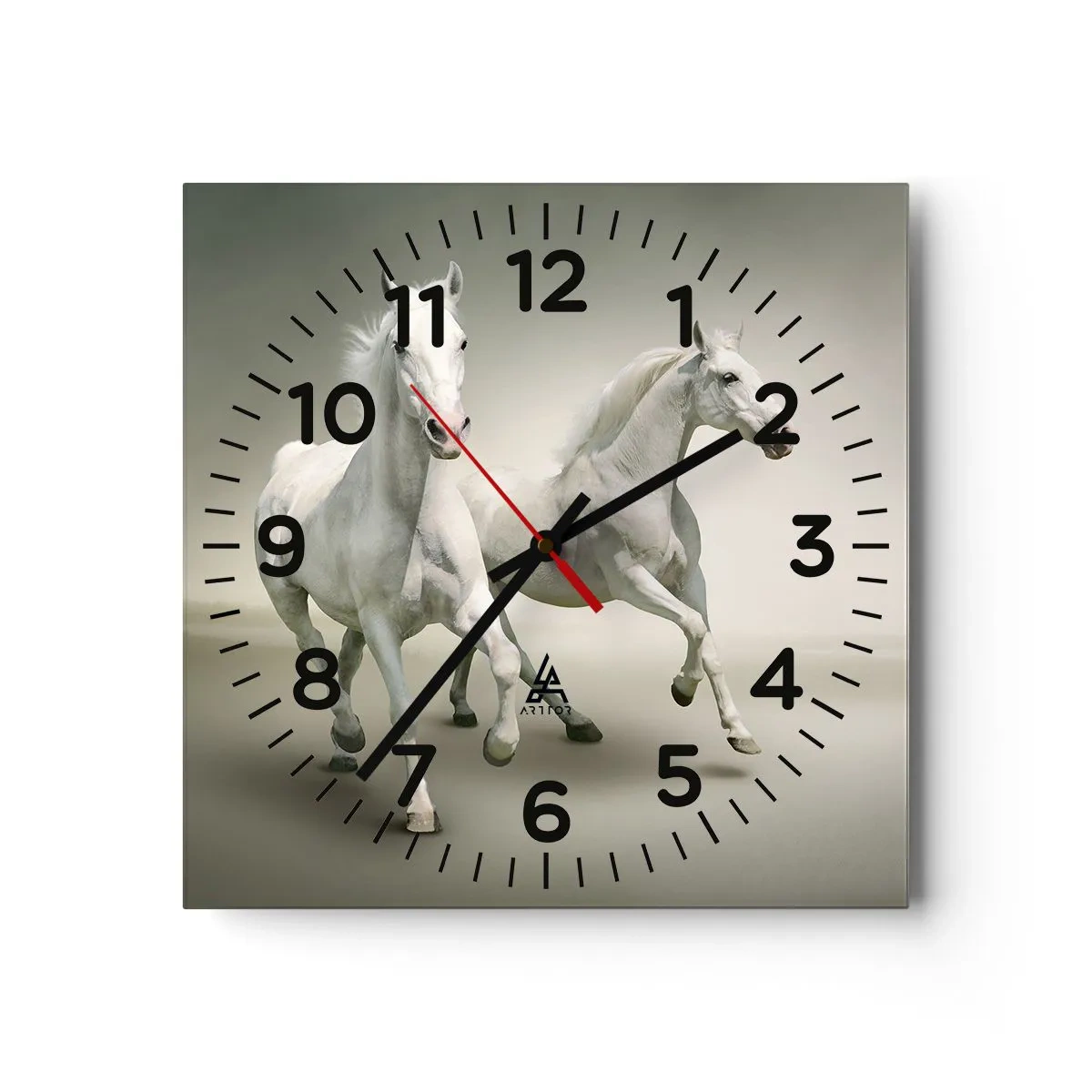 Horloge murale - Pendule murale - White power! - 30x30 cm