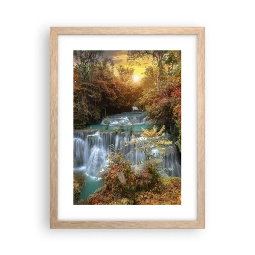 Affiche dans un chêne clair - Poster - Trésor caché de la forêt - 30x40 cm