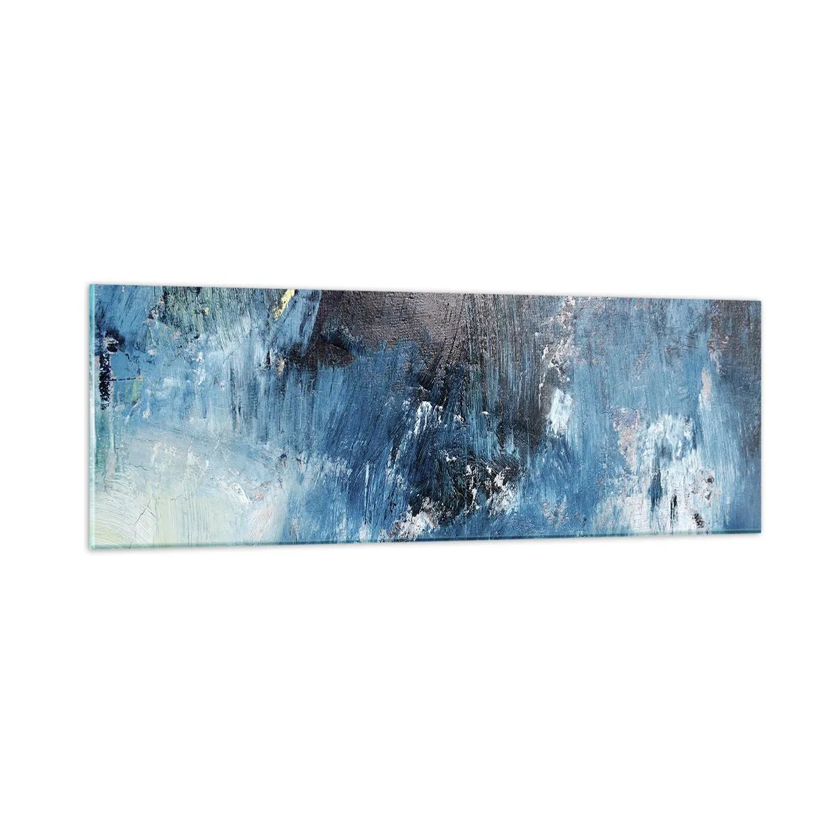 Impression sur verre - Image sur verre - Rhapsodie en bleu - 90x30 cm