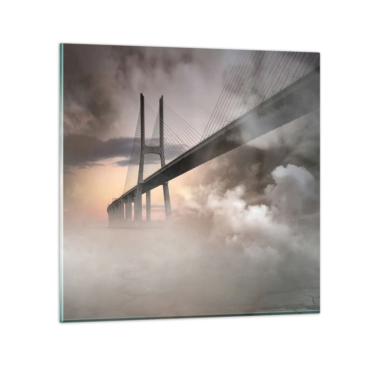 Impression sur verre - Image sur verre - Sur la rivière qui n'existe pas - 70x70 cm