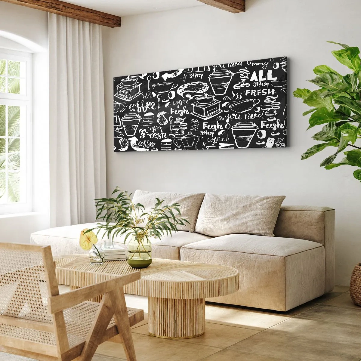 Impression sur toile - Image sur toile - Tout ce dont tu as besoin c'est… - 100x40 cm