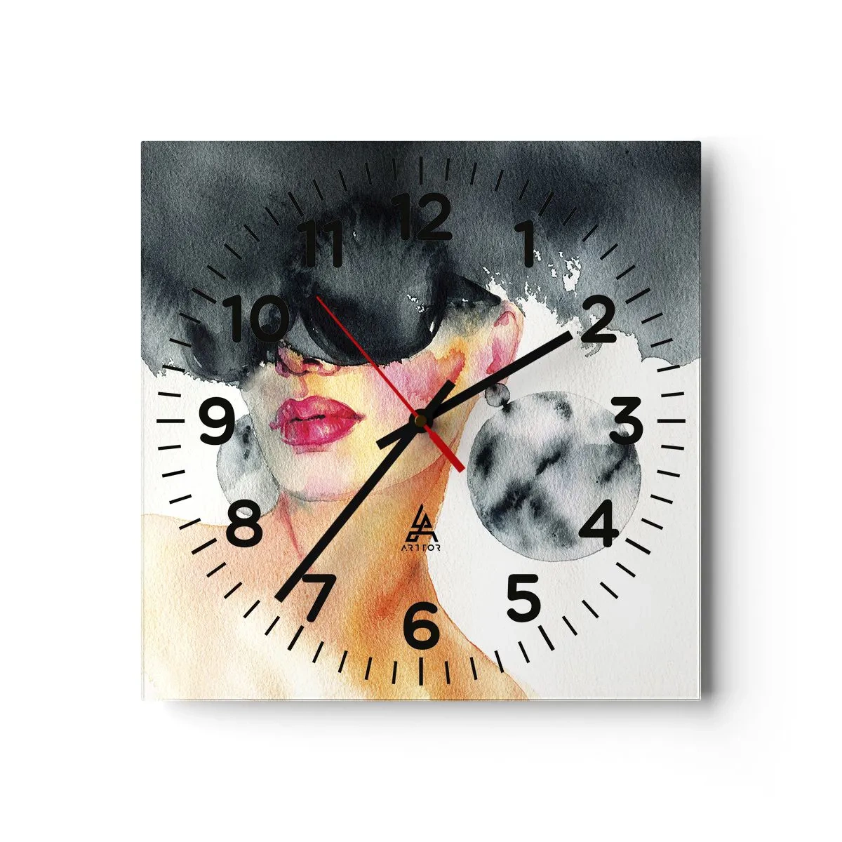Horloge murale - Pendule murale - Secret de l'élégance - 30x30 cm