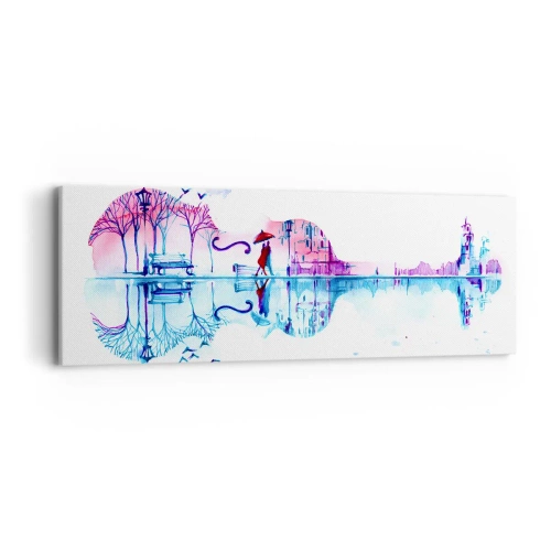 Impression sur toile - Image sur toile - Je vous apporterai de cantiques de pluie - 90x30 cm