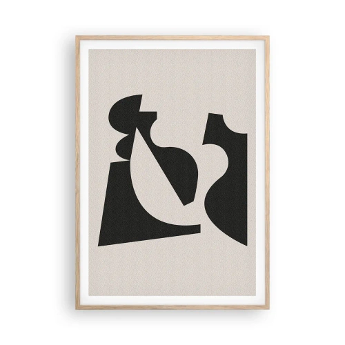 Affiche dans un chêne clair - Poster - À monter soi-même - 70x100 cm