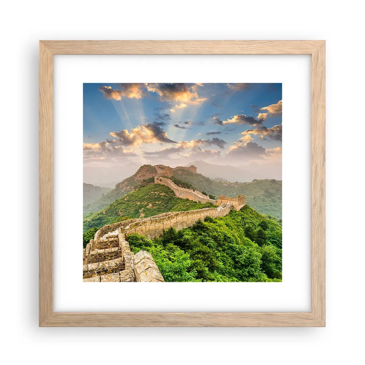 Affiche dans un chêne clair - Poster - Grandeur éternelle - 30x30 cm