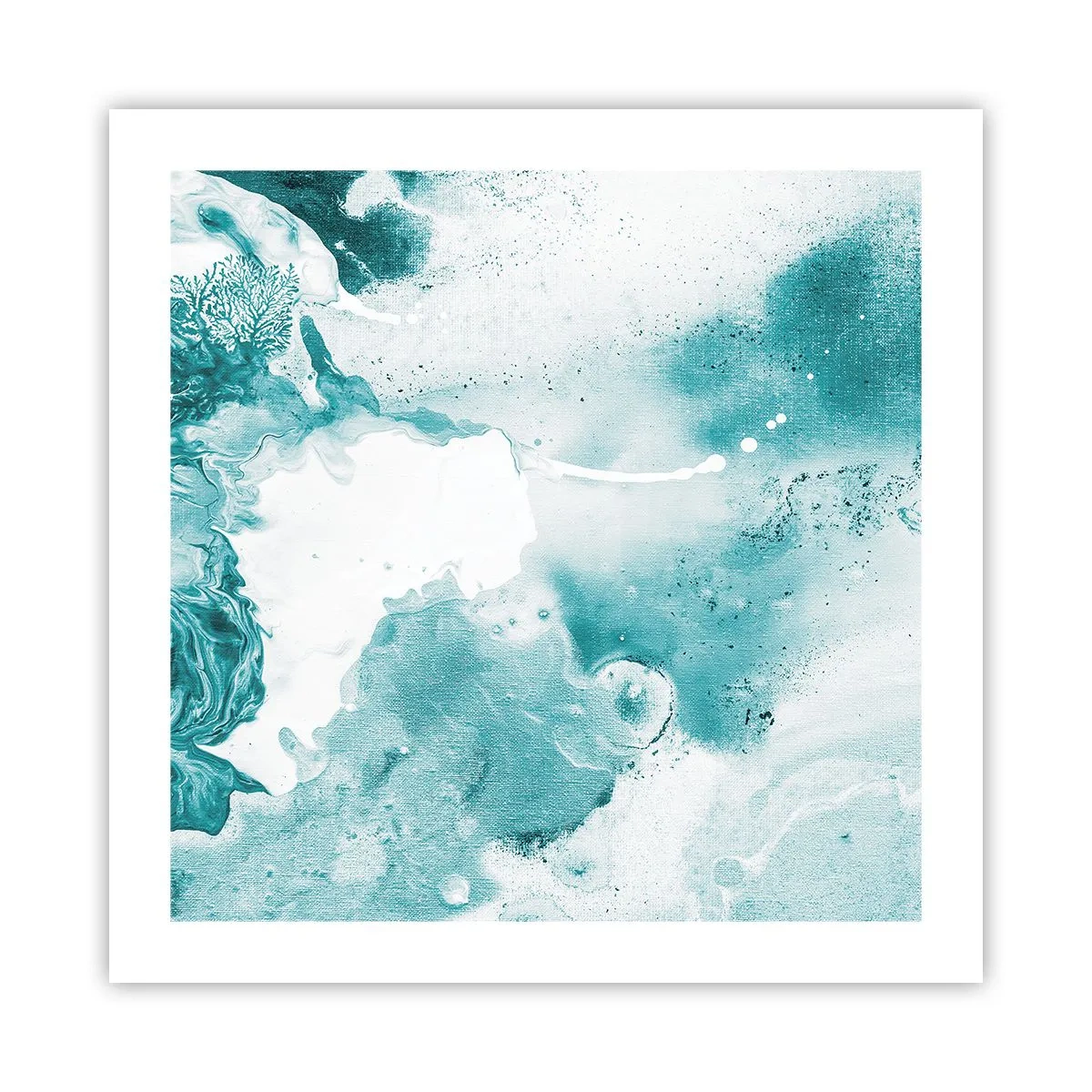 Affiche - Poster - Marécage bleu - 50x50 cm