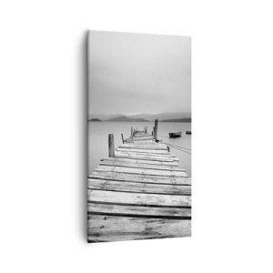 Impression sur toile - Image sur toile - Derrière les montagnes, au-delà des mers - 55x100 cm