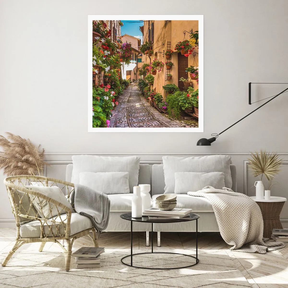 Affiche - Poster - Ruelle italienne - 40x40 cm