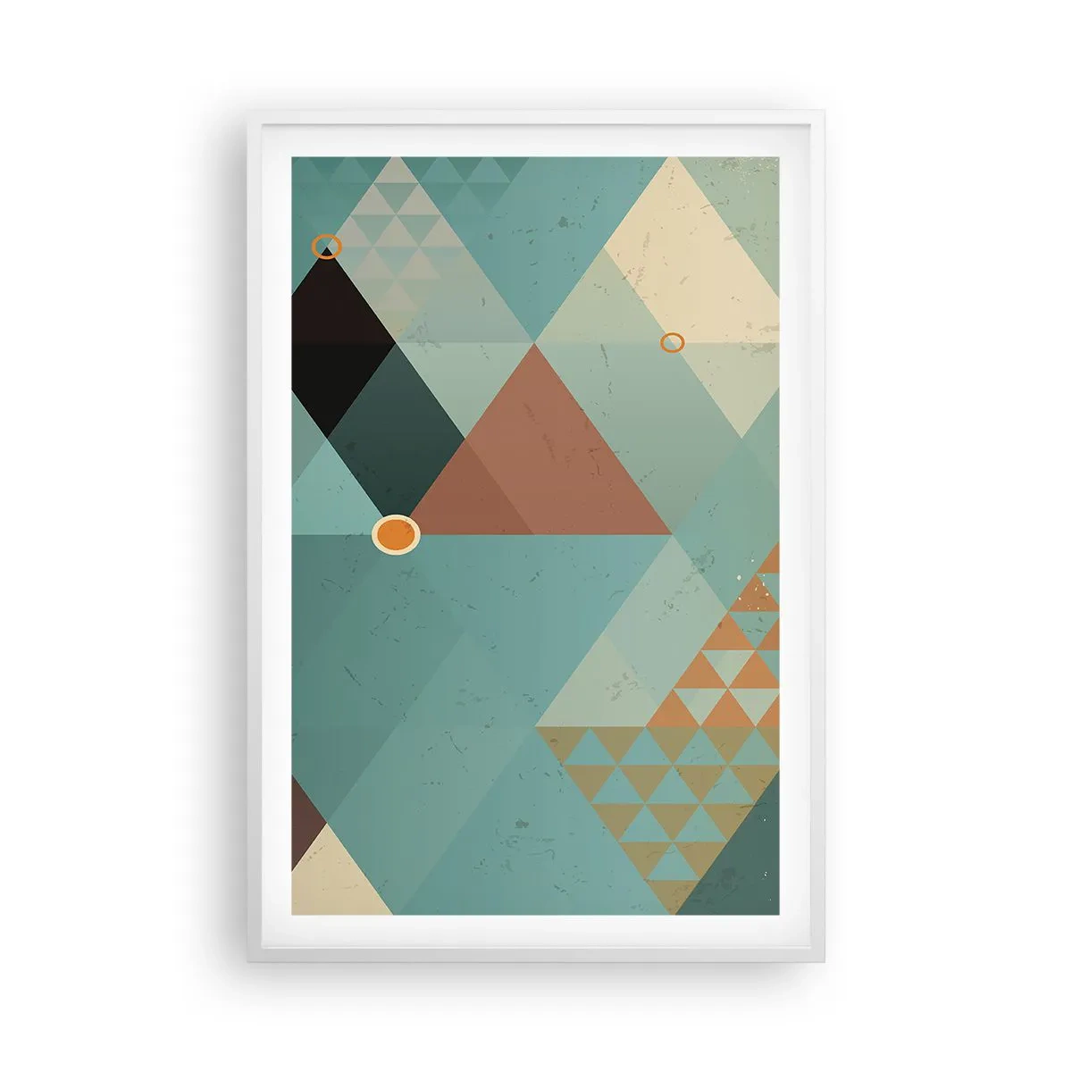 Affiche dans un cadre blanc - Poster - Unité de la multiplicité, multiplicité de l'unité - 61x91 cm