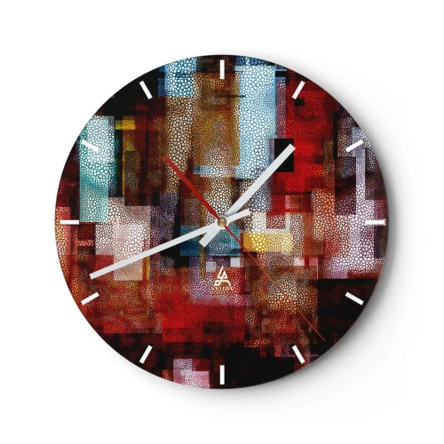 Horloge murale - Pendule murale - Mélange de confusions - 40x40 cm
