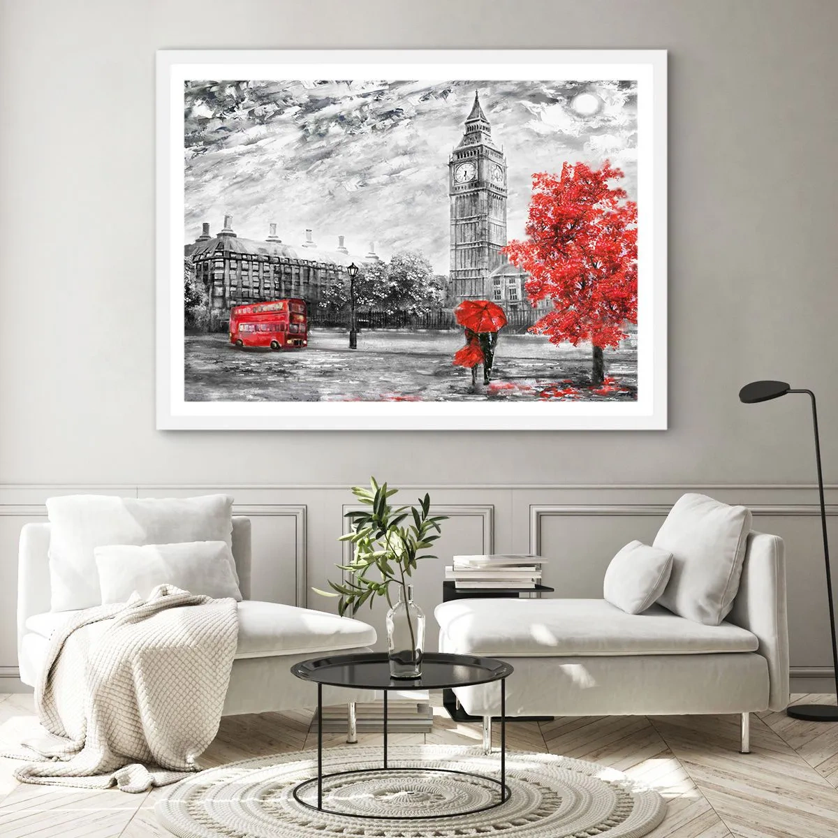 Affiche dans un cadre blanc - Poster - Une journée passionnante - 40x30 cm