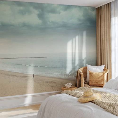 Papier Peint Photo Premium Canvas - à la recherche de la paix - Mer, Plage, Marcher - 250x175 cm