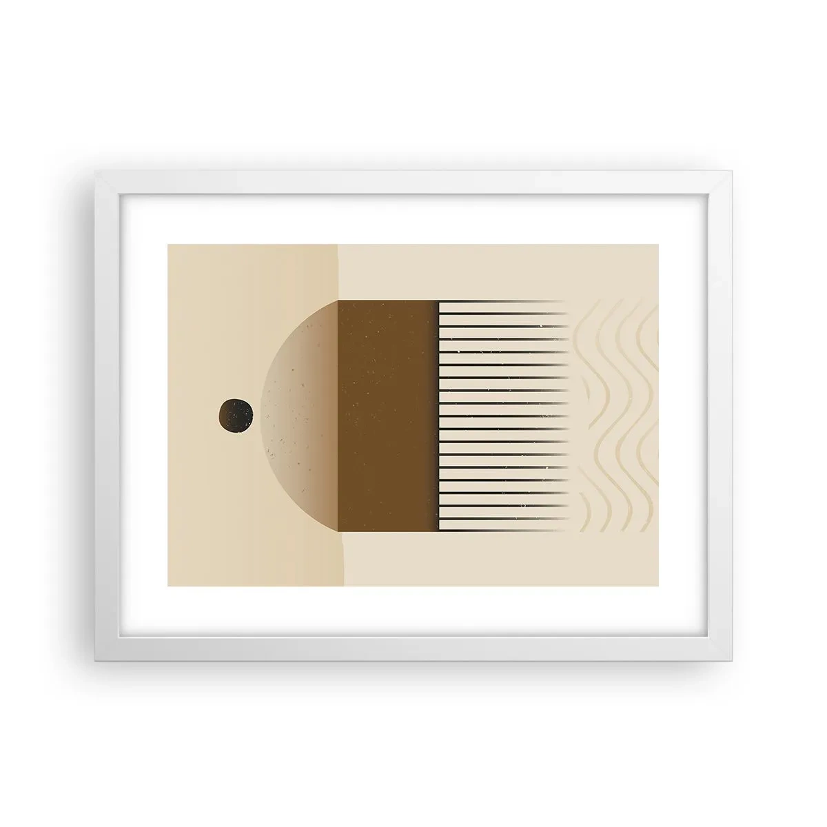 Affiche dans un cadre blanc - Poster - Différents états - 40x30 cm