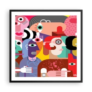 Affiche dans un cadre noir - Poster - Nous par M. Picasso - 60x60 cm