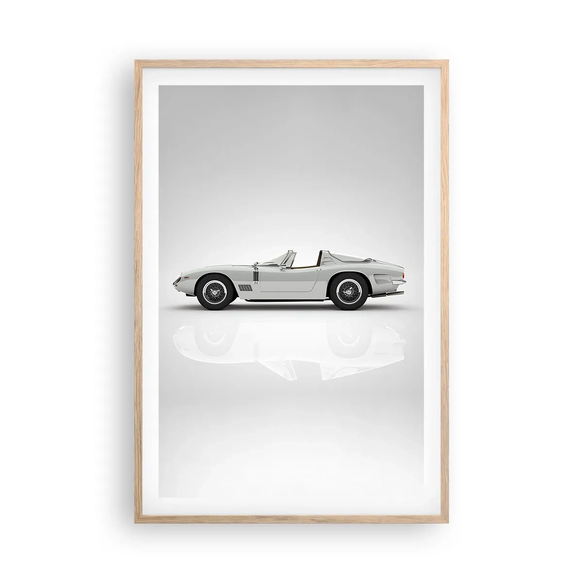 Affiche dans un chêne clair - Poster - Promesse de plaisir - 61x91 cm