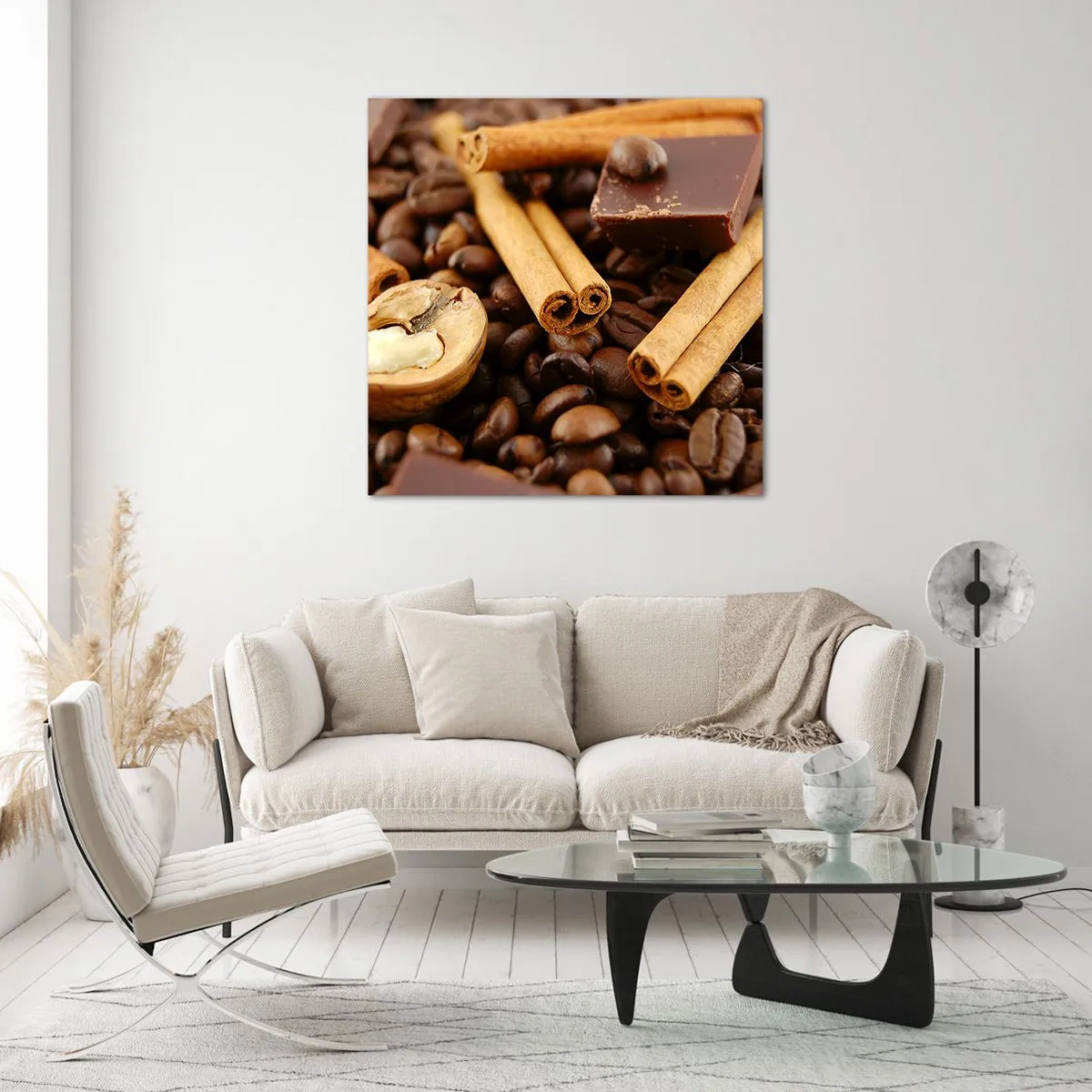 Impression sur verre - Image sur verre - Concert d'aromates - 50x50 cm